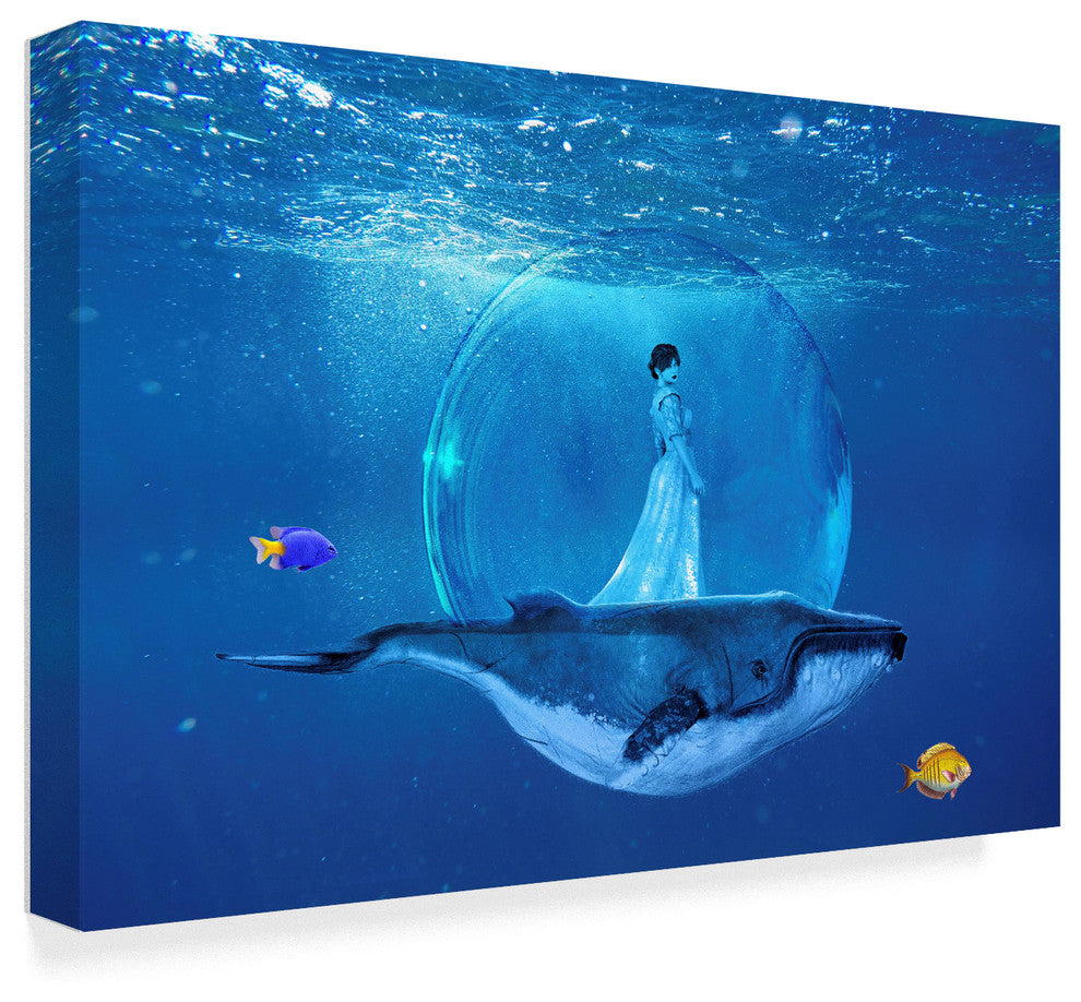 "Ocean World 3" by Ata Alishahi, Canvas Art, 22"x32"