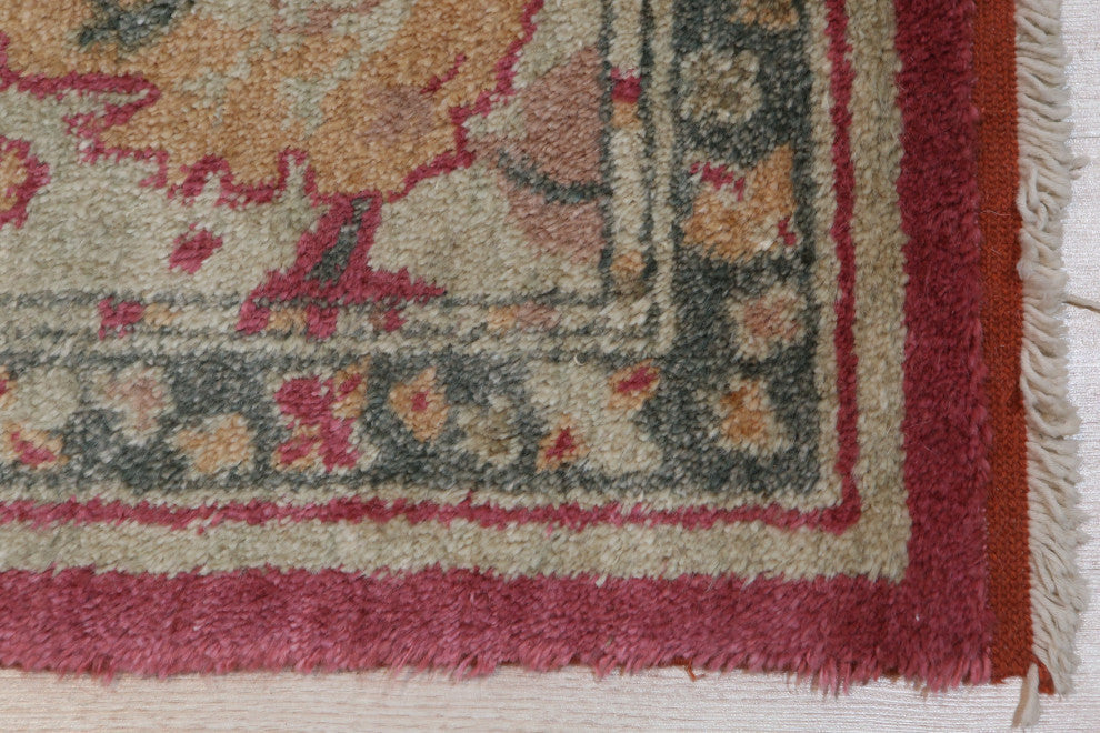 Red Traditional All Over Oushak Area Rug