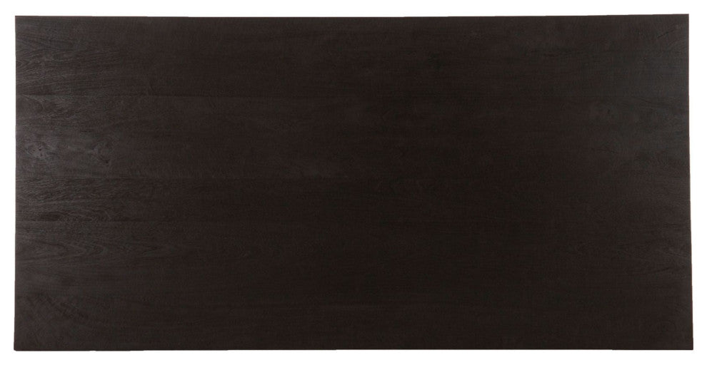 Kenzo 60"� Mango Wood Small Dining Table, Black