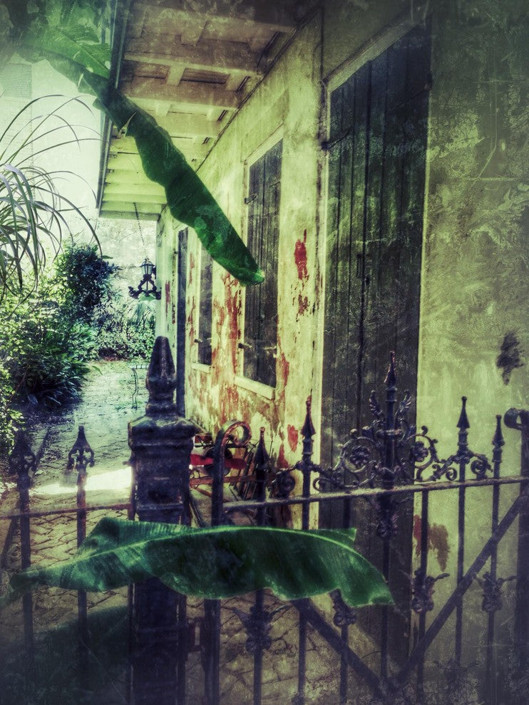 New Orleans "Hidden Gate" Stretched Canvas Giclee, 18"x24"