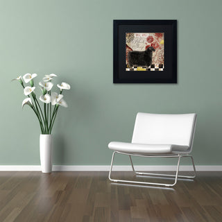 Color Bakery 'Baa Baa Black Sheep', Black Frame, Black Mat, 11x11