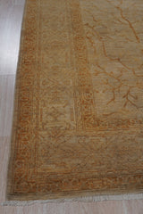 EORC Ivory Hand Knotted Wool Peshwar Rug 8'1 x 9'8
