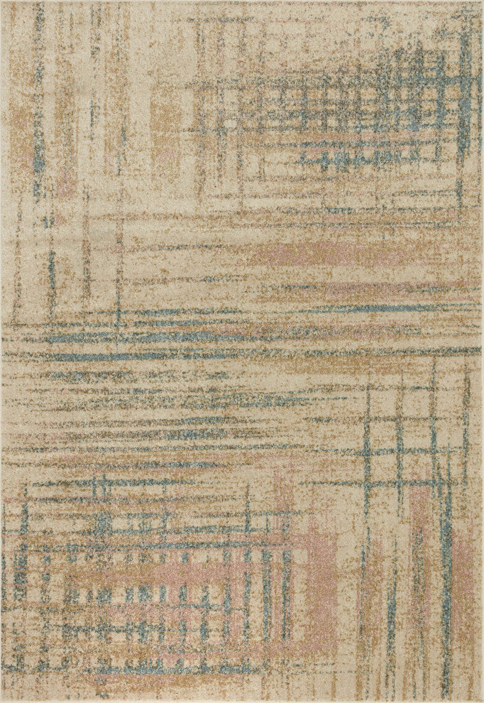 Loloi II Bowery BOW-07 Beige, Multi Sample Swatch