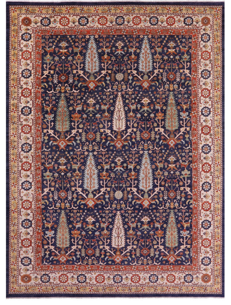 10' 0" X 14' 0" Persian Fine Serapi Hand-Knotted Wool Rug - Q13753
