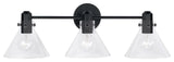 Capital Lighting 145831-528 Greer 3 Light 28"W Bathroom Vanity - Matte Black