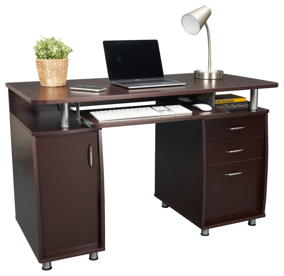 Techni Mobili Chocolate Computer Desk