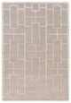 Arise Modern Light Gray, Khaki Area Rug, 8'x11'