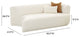 Fickle Cream Boucle Modular Right Arm Facing Loveseat