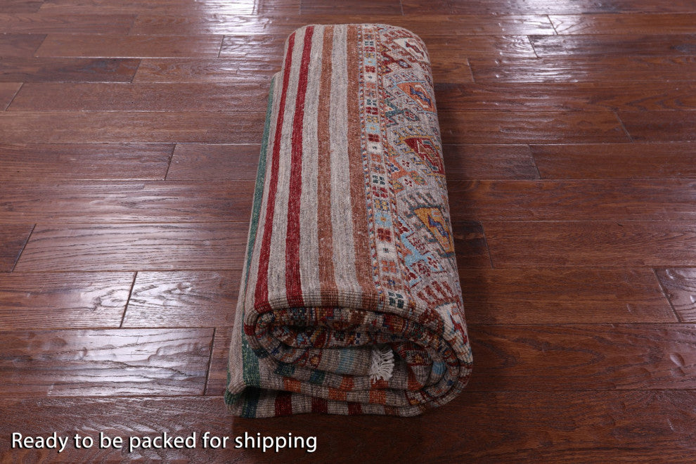5' 10" X 7' 10" Hand-Knotted Super Kazak Khorjin Wool Rug Q11221