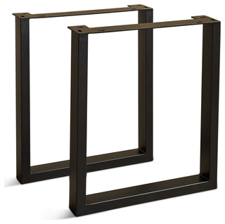 Brooks U Base Black Dining Table Base, Set Of 2