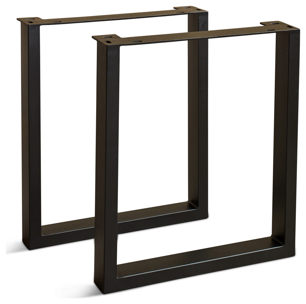 Brooks U Base Black Dining Table Base, Set Of 2