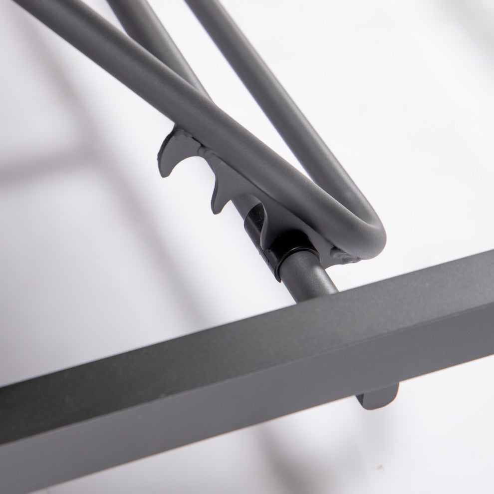 LeisureMod Chelsea Convertible 2-in-1 Sofa and Double Chaise Lounge, Black