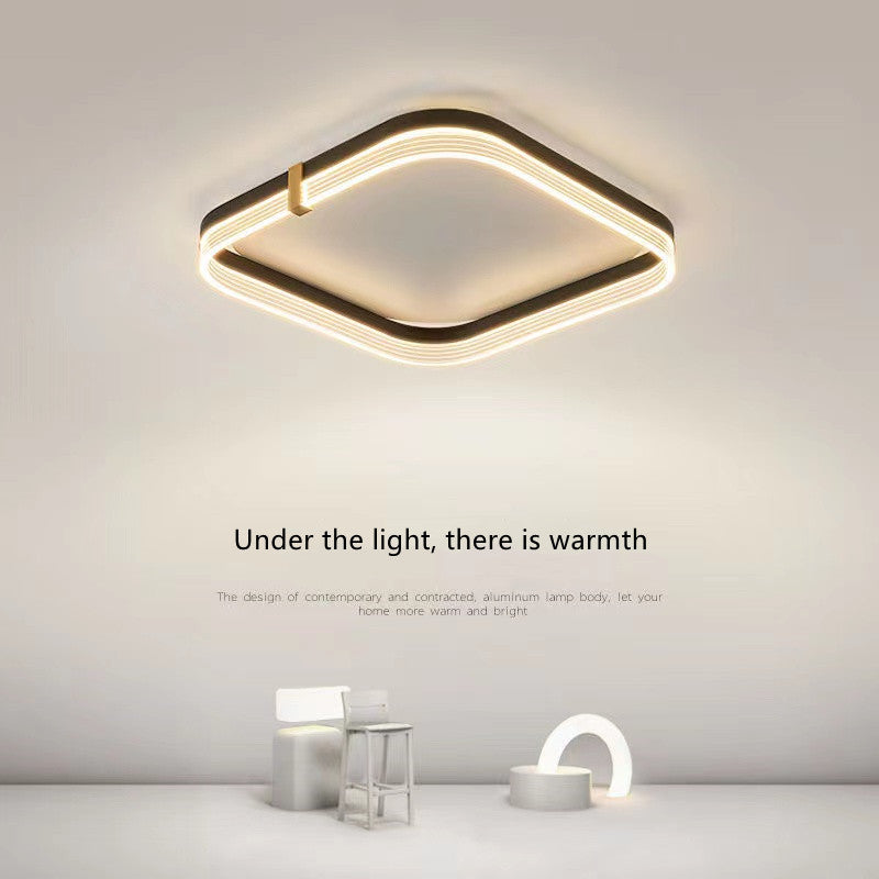 Walenstadt | Creative LED Square Shaped Minimalist Ceiling Lamp