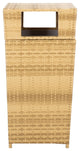 Safavieh Outdoor Mazeli Trash Bin Natural