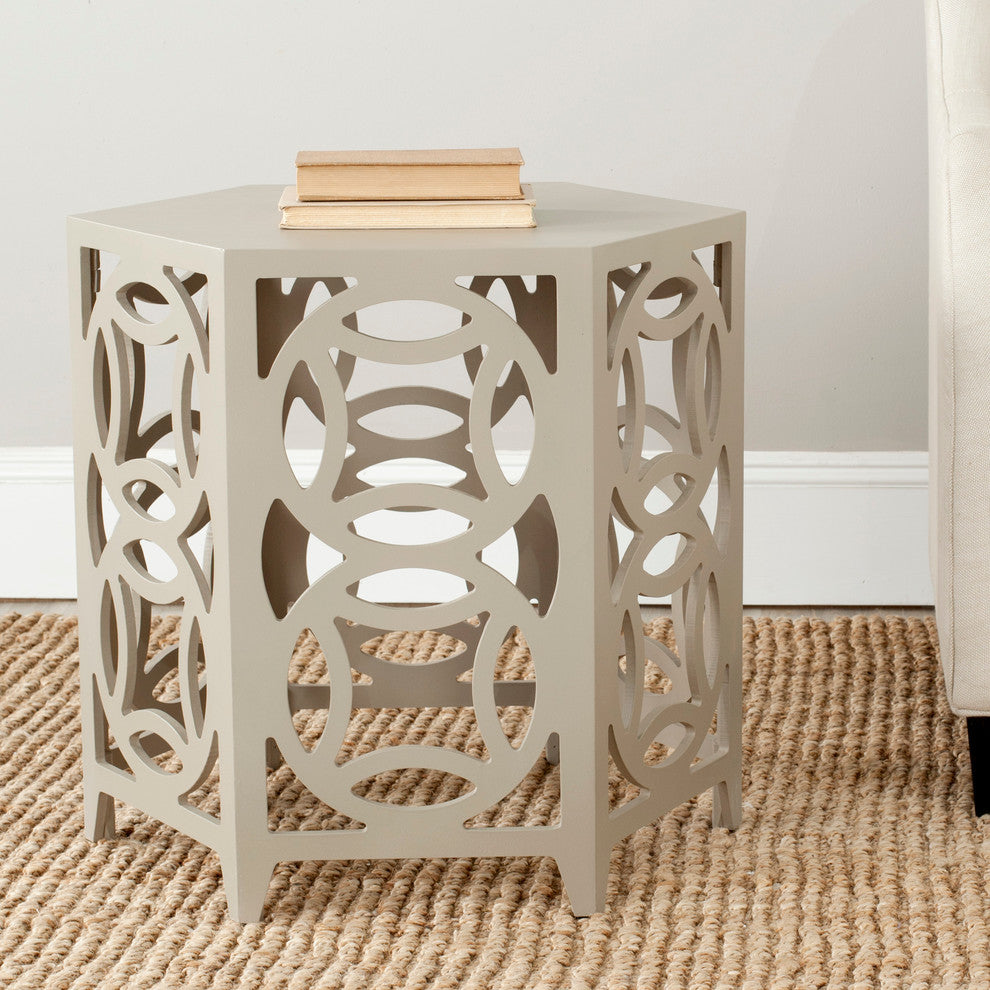 Safavieh Natanya Side Table, Pearl Taupe