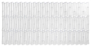 Bamboo Look Vinyl Bath Tub Mat, Size 16"x32", Super Clear