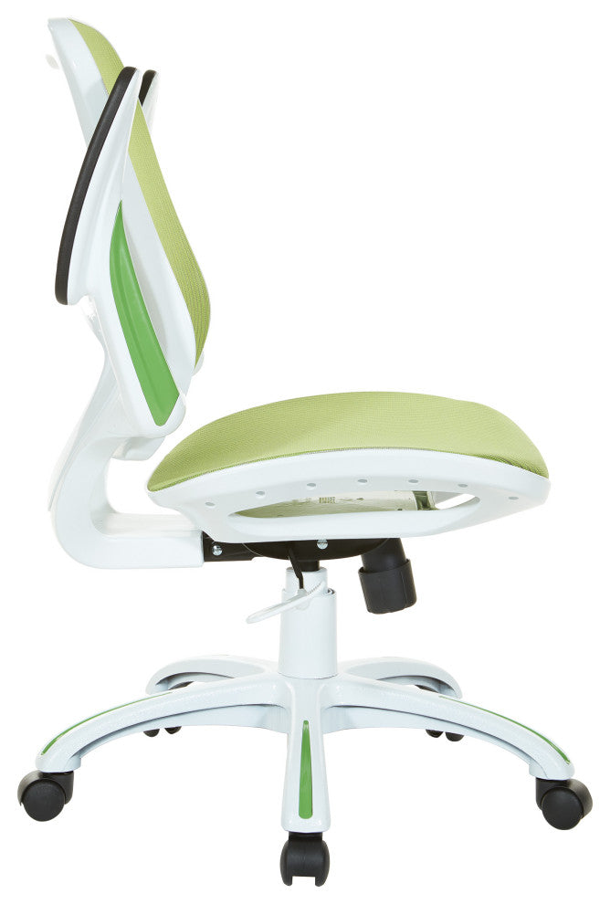 Riley Office Chair With Black Mesh, Green