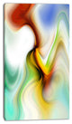 "Rays of Speed Curved" Abstract Digital Art Canvas Print