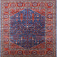 Ahgly Company Indoor Square Mid-Century Modern Area Rugs, 8' Square
