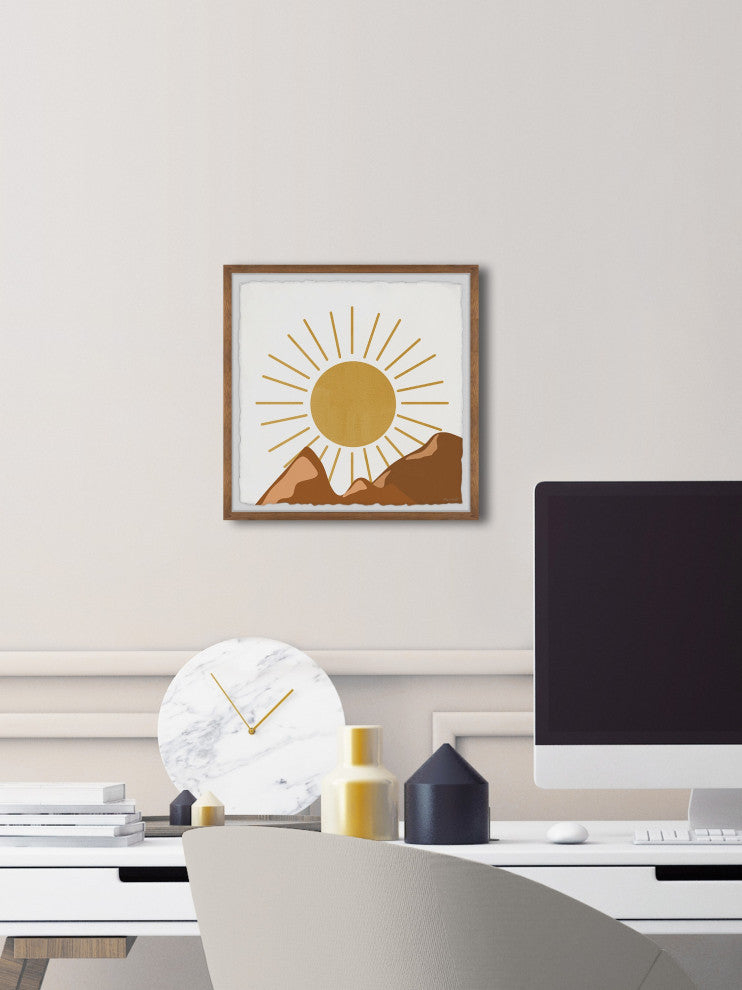 "The Mountain Ridge" Framed Painting Print, 32x32