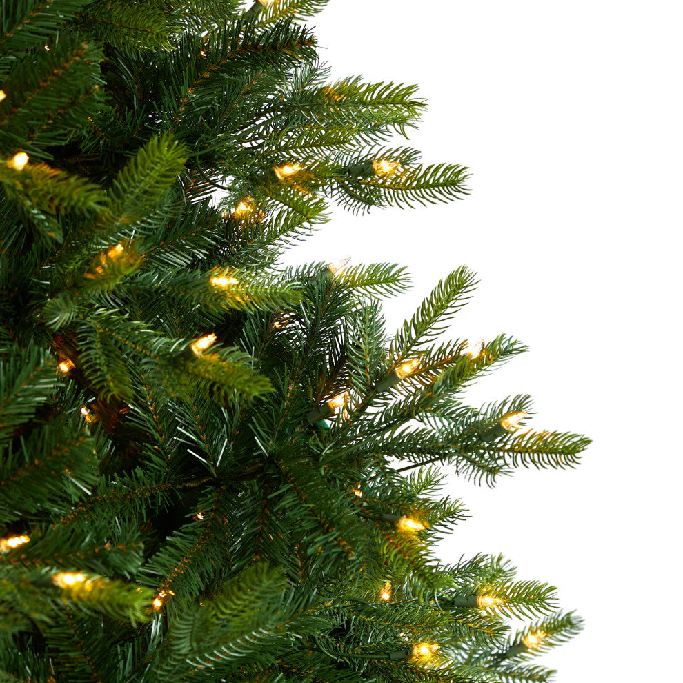 9' Prelit North Carolina Spruce Faux Christmas Tree