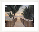 "Palm Promenade" Framed Digital Print by Diane Romanello, 33x29"