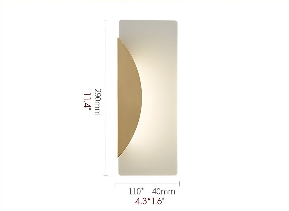 Modern LED Wall Lamp Ultra Thin for Living Room, Bedroom, A, Warm Light