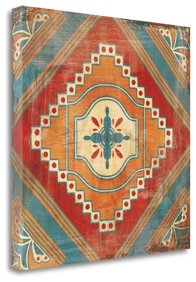 "Moroccan Tiles V V2" By Cleonique Hilsaca, Giclee Print on Gallery Wrap Canvas