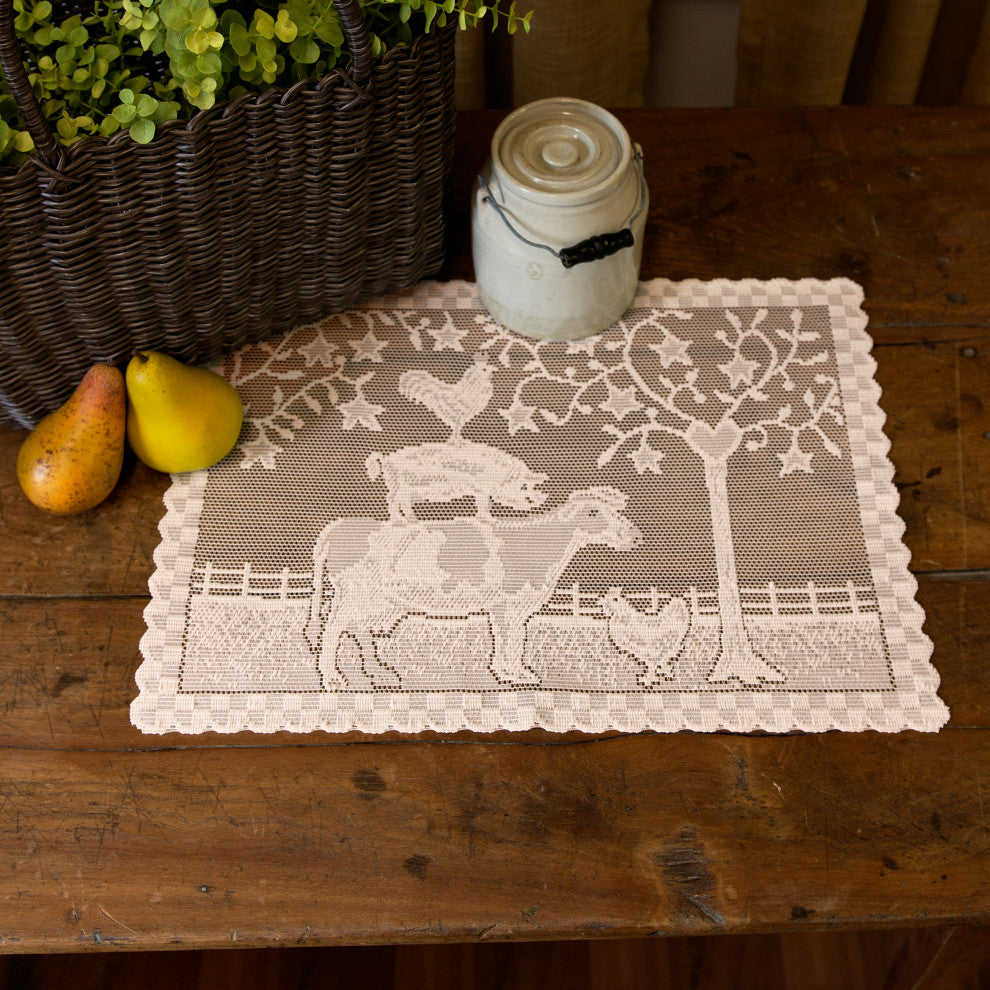 Farmhouse 14" x 20" Placemats (Set of 4), Natural