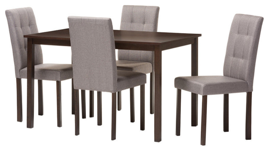 Front-facing product shot on a uniform white background with the entire dining set visible.