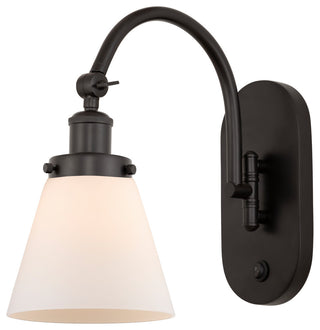 Cone Sconce, Oil Rubbed Bronze, Matte White, Matte White