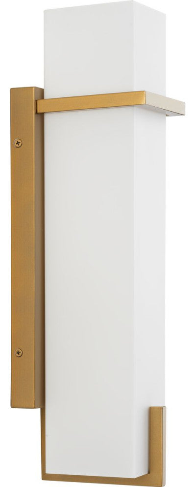 Antrim Collection One-Light Medium Outdoor Wall Lantern, Soft Gold