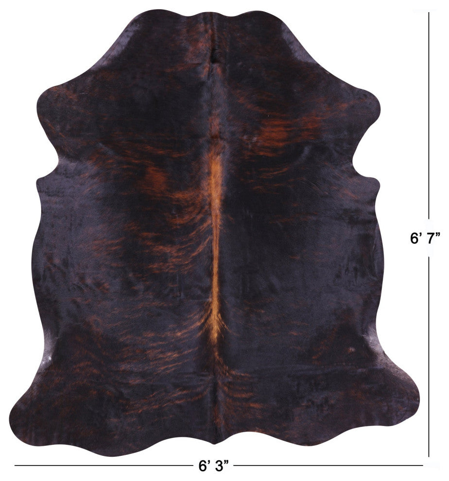 Natural Cowhide Rug 6' 7" X 6' 3" C2277