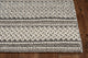 5'X8' Grey Machine Woven Abstract Geometric Indoor Area Rug