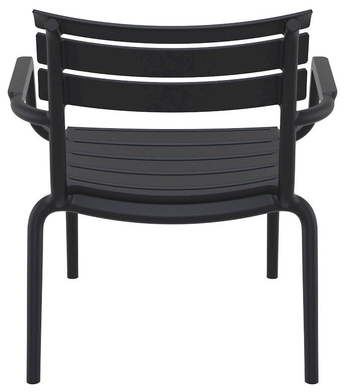 Paris Outdoor Club Lounge Chair Black