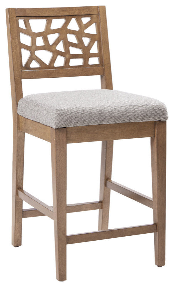 INK+IVY Farmhouse Wood Barstool Counter Stools