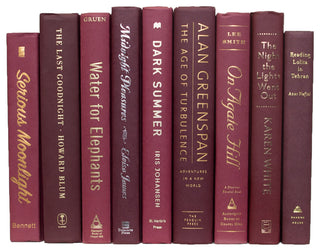 Decorative Books - Bordeaux Book Bundle - 1 foot of Red Books