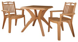 Windsor Chairs and Marcella Table Set, Gold