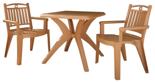 Windsor Chairs and Marcella Table Set, Gold