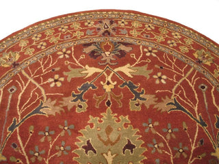 EORC Hand-tufted Wool Rust Traditional Oriental Morris Rug, Rectangular 4'x6'