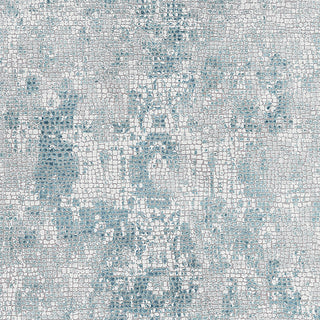 Haleena Davies Gray/Blue Polyester Blend Area Rug, 8'6"x11'6"