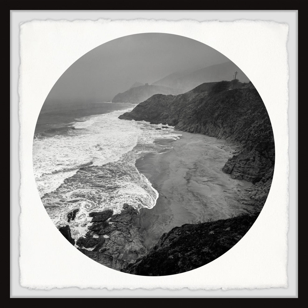 "White Waves" Framed Painting Print, 12x12