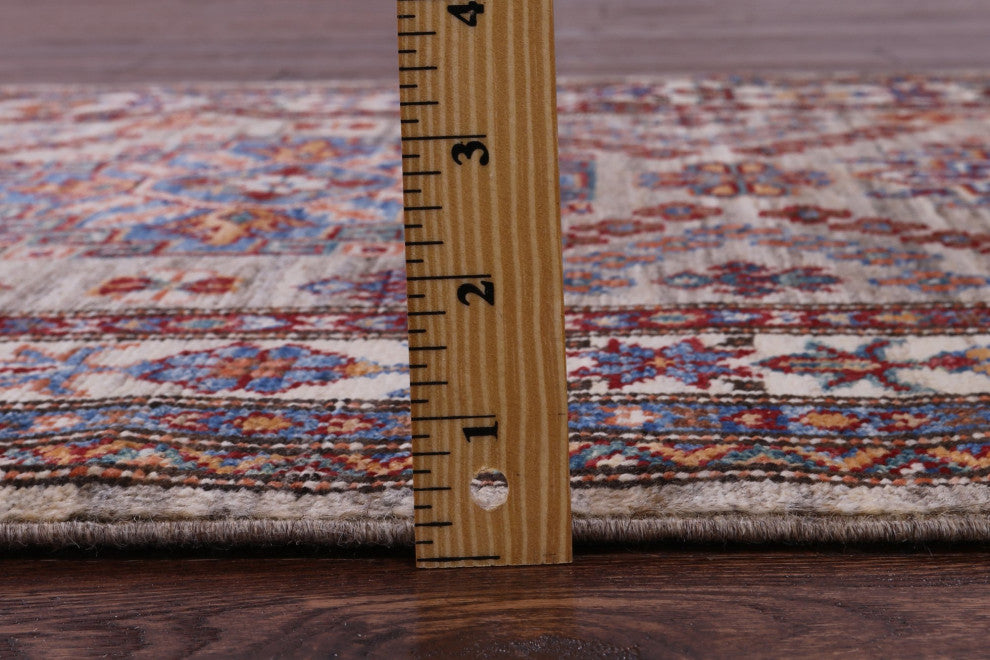 2' 10" X 9' 3" Runner Super Kazak Handmade Rug - Q12350