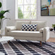 Revive Upholstered Loveseat, Beige