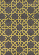 Davin Contemporary Area Rug, Charcoal and Green, 5'x7'