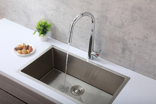 Elegant Lighting FAK-301 Lucas 1.8 GPM 1 Hole Pull Down Kitchen - Chrome