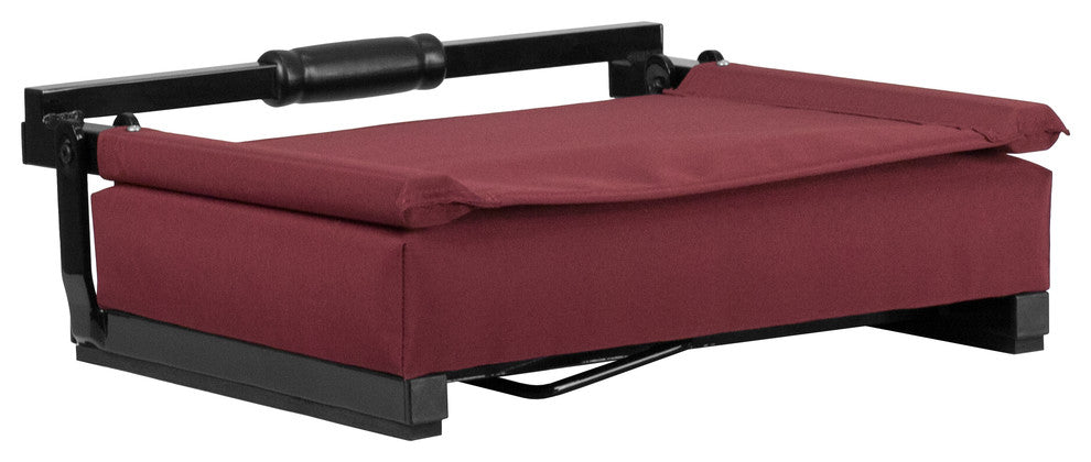 Folding Tables and Chairs, "Carletta" Portable Lounge Chair, Maroon