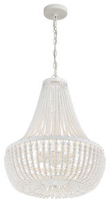 Rylee 6 Light Matte White Chandelier