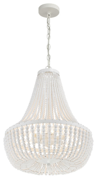 Rylee 6 Light Matte White Chandelier