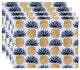 Pineapple Stripes, Geometric Print Placemat, Blue